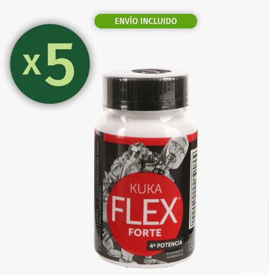 Paquete de 5 kukaFlex Forte 30 capsulas