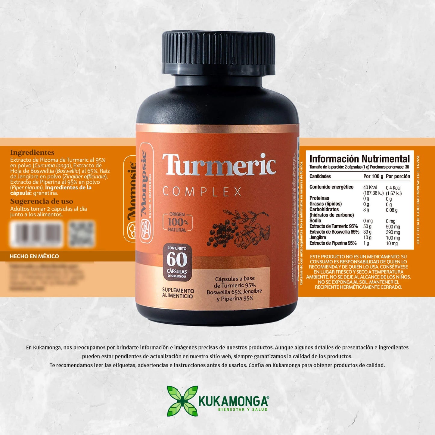 Turmeric Complex 60 Cápsulas – MOMOSIE