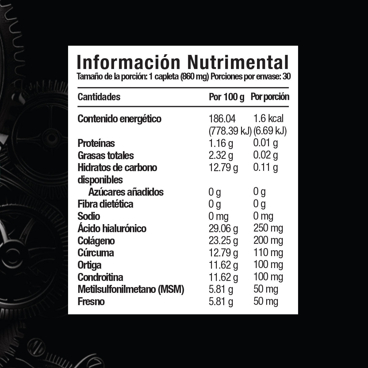 Ácido Hialurónico 30 Tabletas Kukamonga